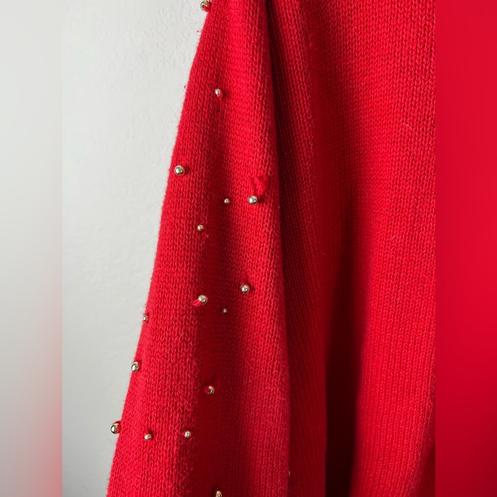 Designers Original Studio Christmas Holiday Sweater Cardigan - Picture 14 of 15